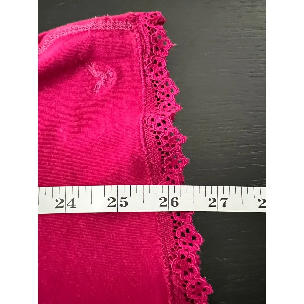 American Eagle Berry Red Lace Trim Camisole Tank Top Womens Size Medium - Picture 10 of 10